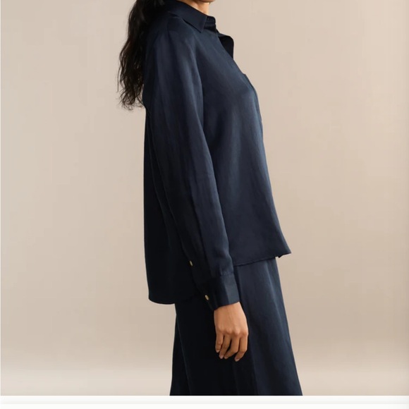 Jenni Kayne Dark Blue Madeline Shirt - Picture 2 of 8